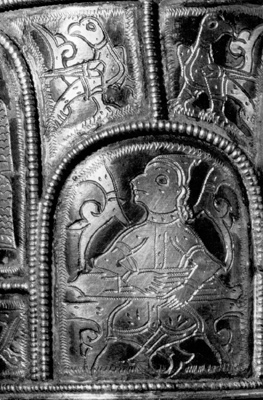 Гусляр с браслета, Старая Рязань, XII век